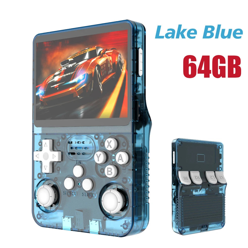 BOYHOM 256G/128G/64G R36S ARKOS 2.0 Retro Handheld Game Console 3.5'' IPS screen,Portable Pocket Game Player for children gift
