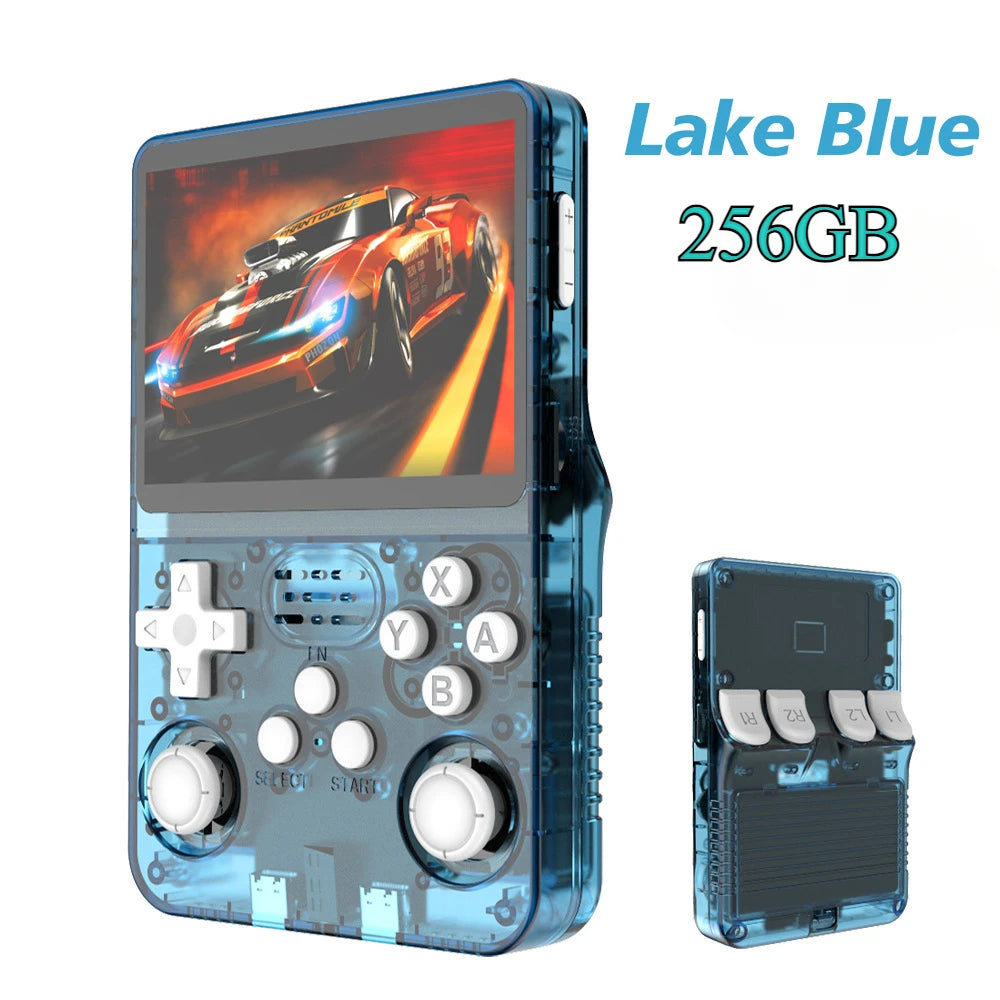 BOYHOM 256G/128G/64G R36S ARKOS 2.0 Retro Handheld Game Console 3.5'' IPS screen,Portable Pocket Game Player for children gift