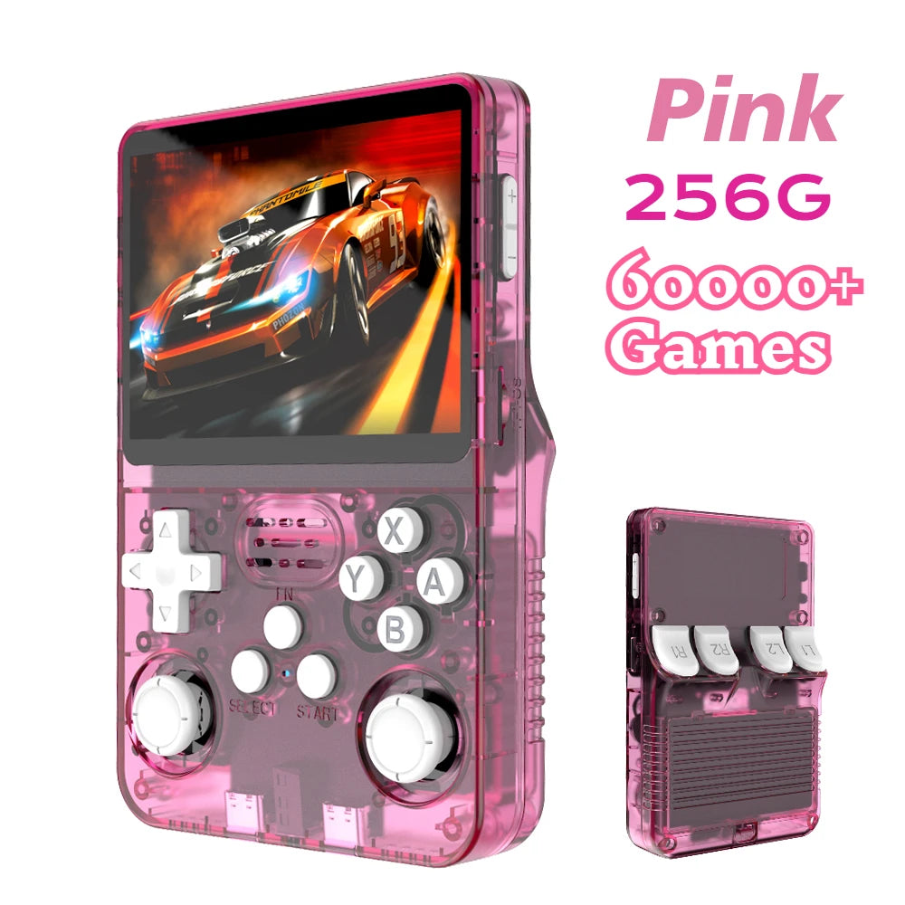 BOYHOM 256G/128G/64G R36S ARKOS 2.0 Retro Handheld Game Console 3.5'' IPS screen,Portable Pocket Game Player for children gift