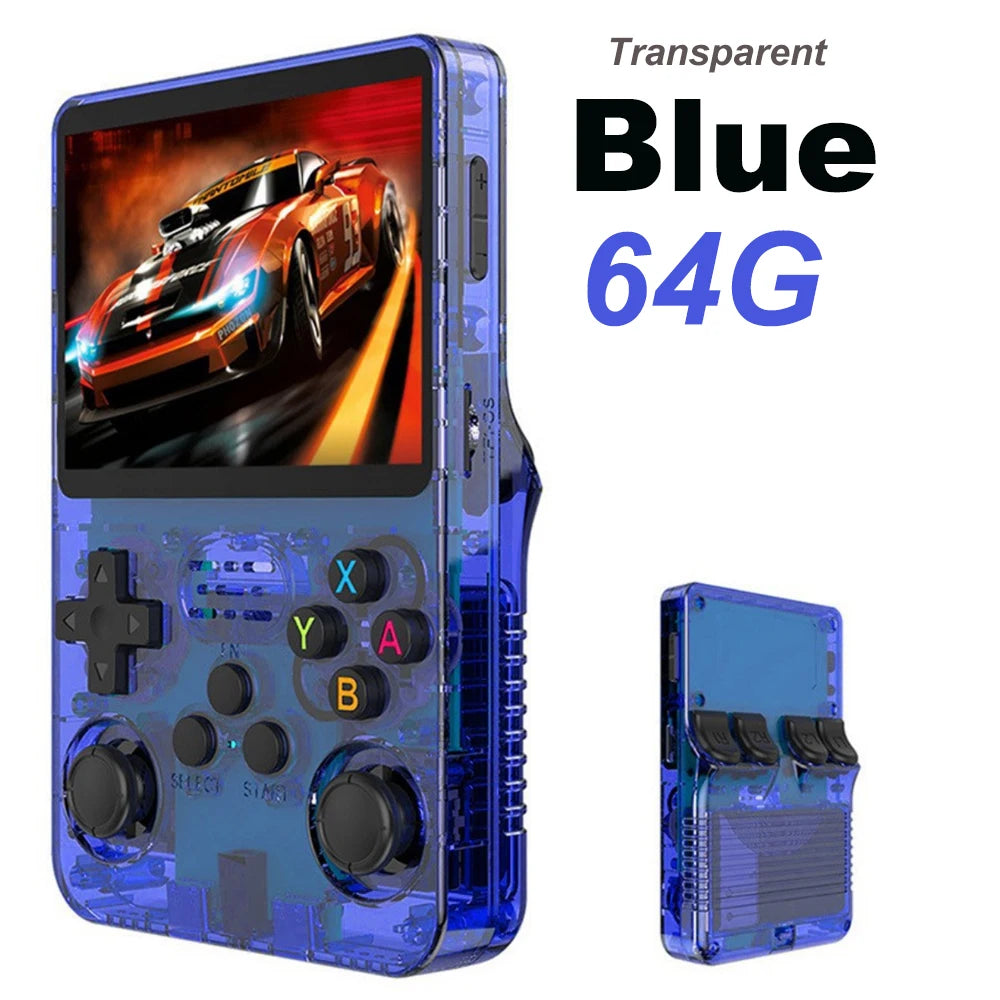 BOYHOM 256G/128G/64G R36S ARKOS 2.0 Retro Handheld Game Console 3.5'' IPS screen,Portable Pocket Game Player for children gift