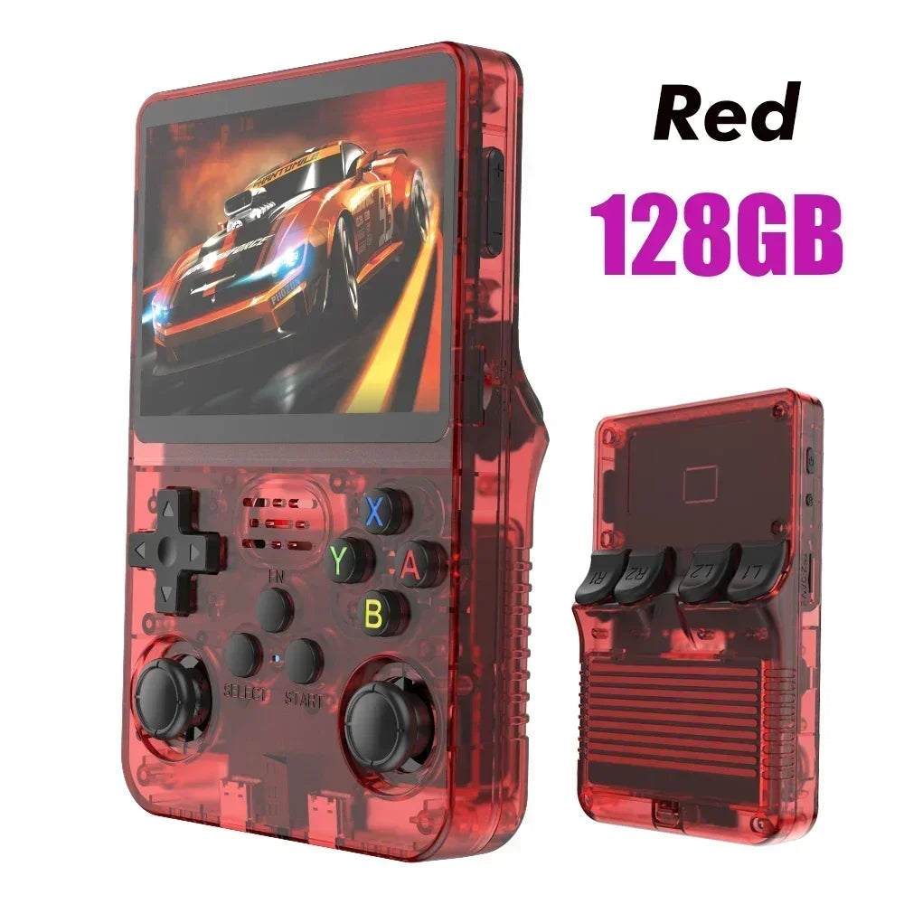 BOYHOM 256G/128G/64G R36S ARKOS 2.0 Retro Handheld Game Console 3.5'' IPS screen,Portable Pocket Game Player for children gift
