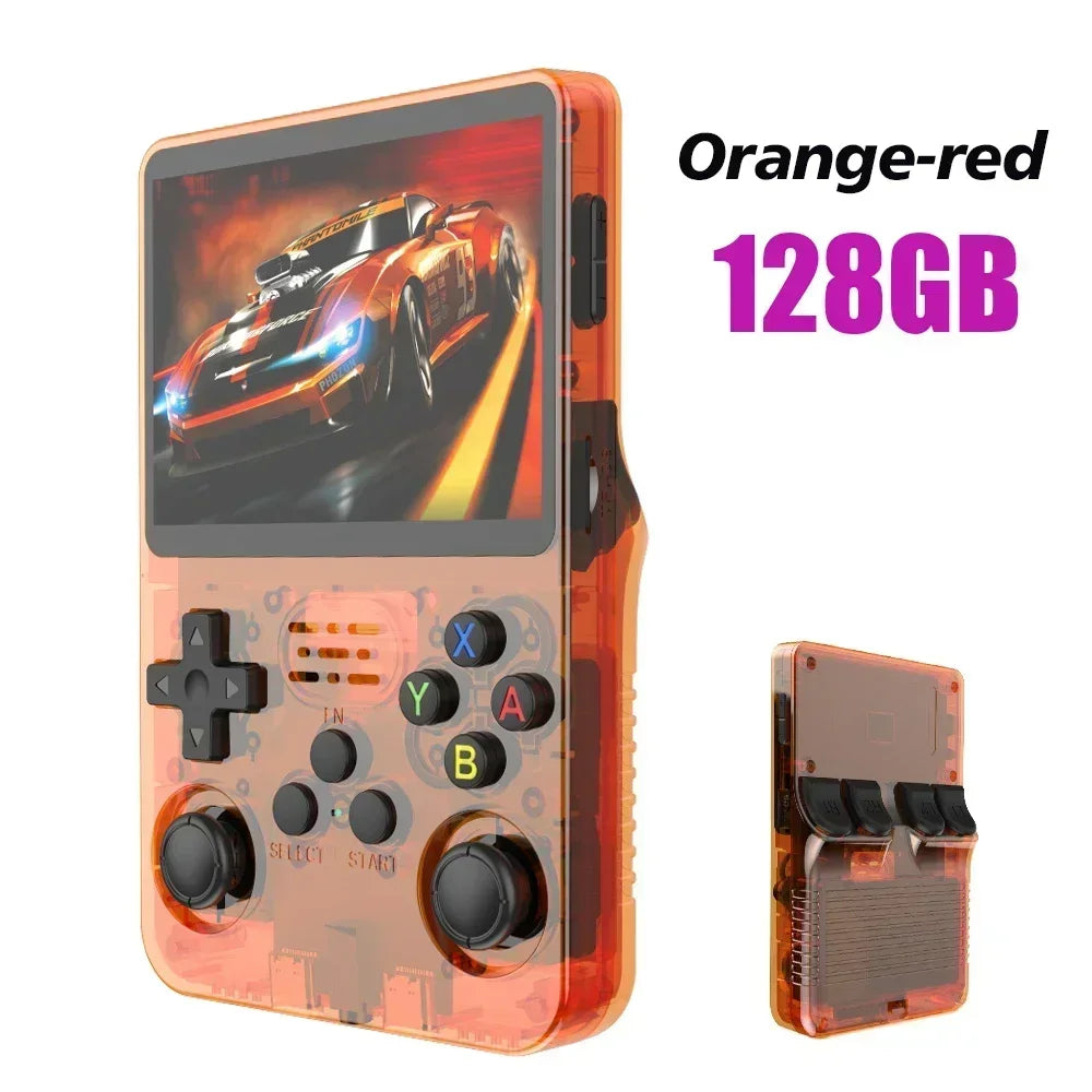 BOYHOM 256G/128G/64G R36S ARKOS 2.0 Retro Handheld Game Console 3.5'' IPS screen,Portable Pocket Game Player for children gift