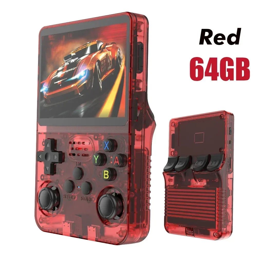 BOYHOM 256G/128G/64G R36S ARKOS 2.0 Retro Handheld Game Console 3.5'' IPS screen,Portable Pocket Game Player for children gift