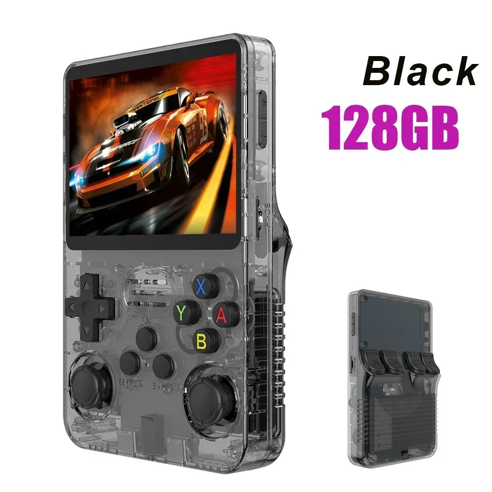 BOYHOM 256G/128G/64G R36S ARKOS 2.0 Retro Handheld Game Console 3.5'' IPS screen,Portable Pocket Game Player for children gift