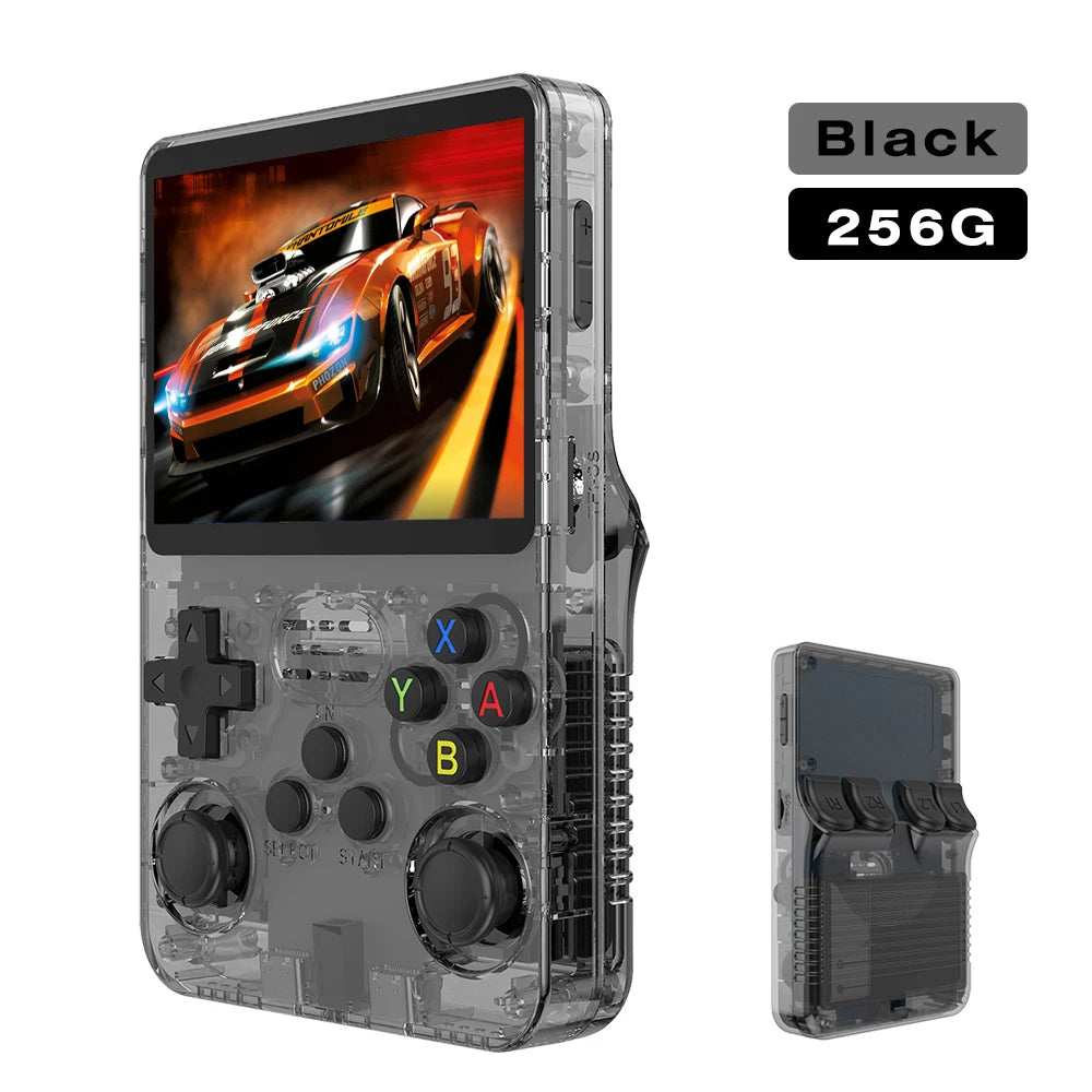 BOYHOM 256G/128G/64G R36S ARKOS 2.0 Retro Handheld Game Console 3.5'' IPS screen,Portable Pocket Game Player for children gift