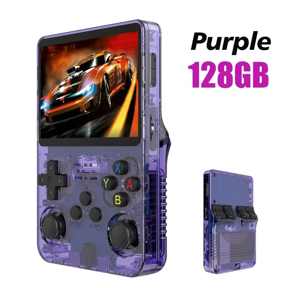 BOYHOM 256G/128G/64G R36S ARKOS 2.0 Retro Handheld Game Console 3.5'' IPS screen,Portable Pocket Game Player for children gift