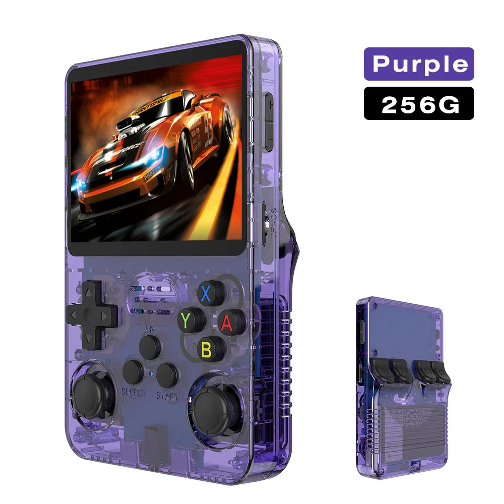 BOYHOM 256G/128G/64G R36S ARKOS 2.0 Retro Handheld Game Console 3.5'' IPS screen,Portable Pocket Game Player for children gift