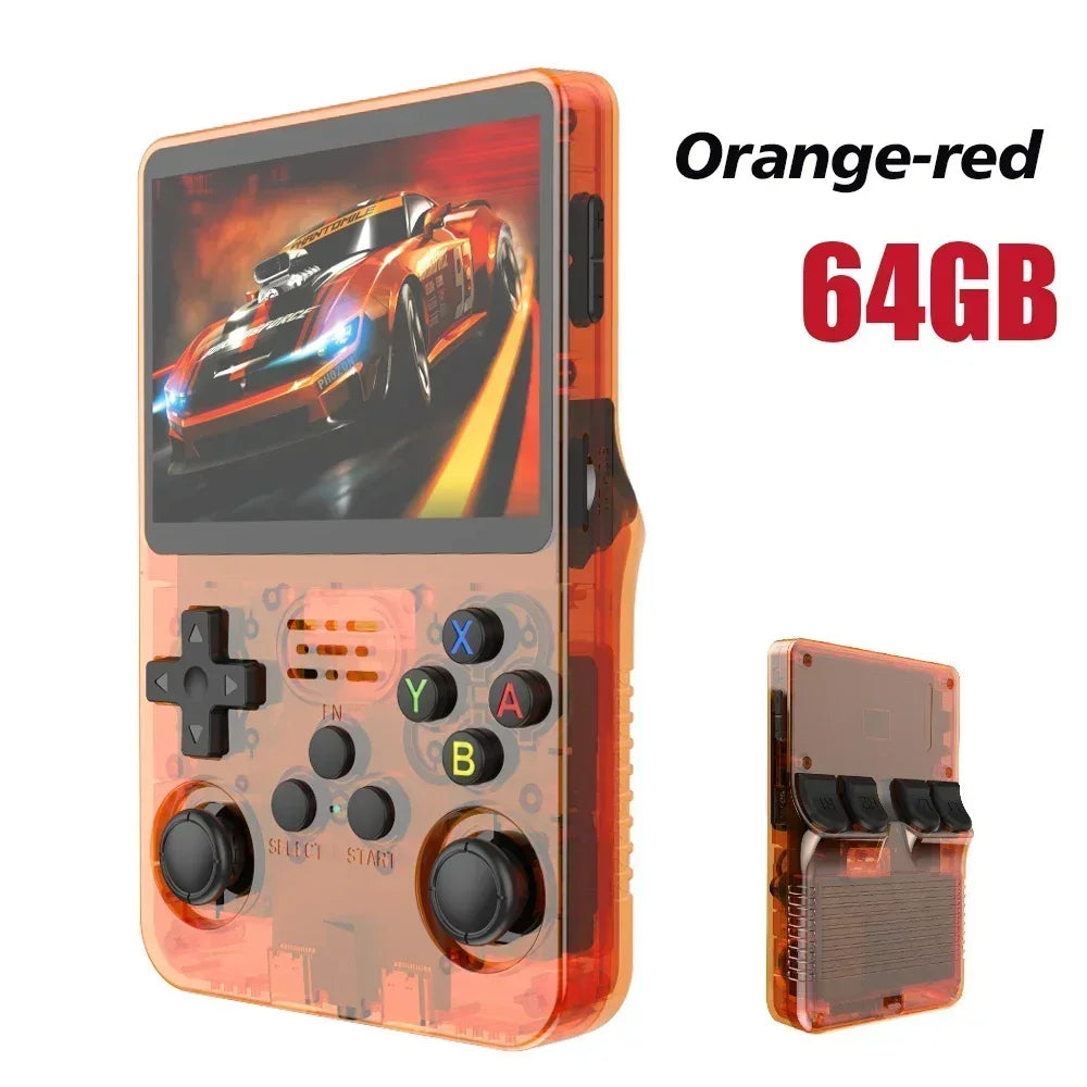BOYHOM 256G/128G/64G R36S ARKOS 2.0 Retro Handheld Game Console 3.5'' IPS screen,Portable Pocket Game Player for children gift