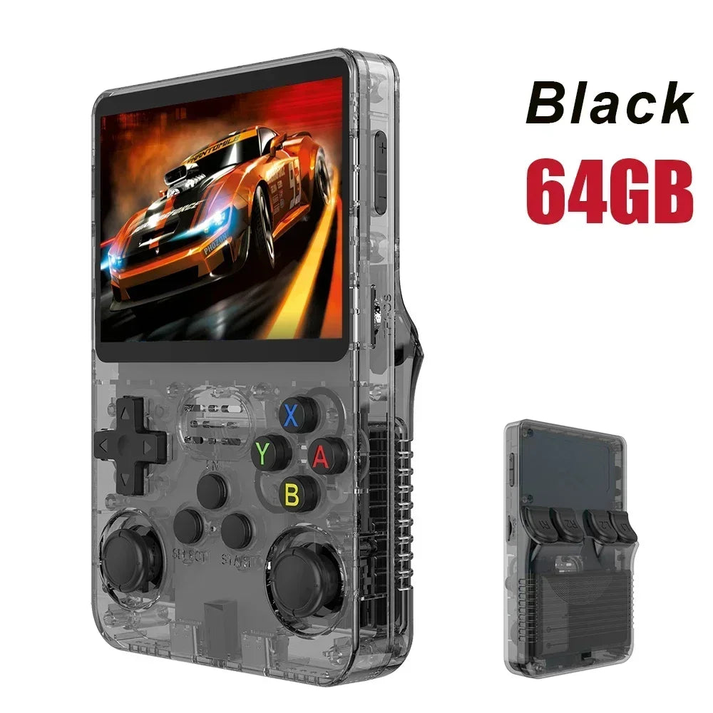 BOYHOM 256G/128G/64G R36S ARKOS 2.0 Retro Handheld Game Console 3.5'' IPS screen,Portable Pocket Game Player for children gift