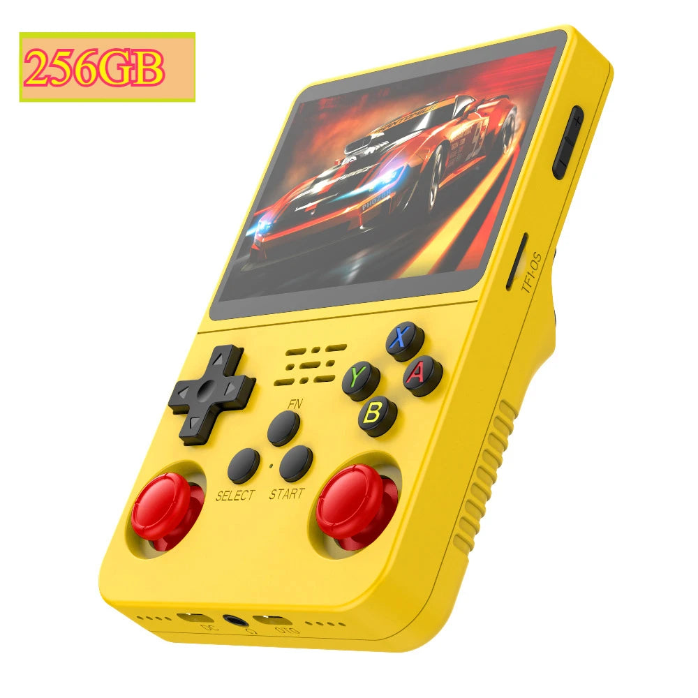 BOYHOM 256G/128G/64G R36S ARKOS 2.0 Retro Handheld Game Console 3.5'' IPS screen,Portable Pocket Game Player for children gift