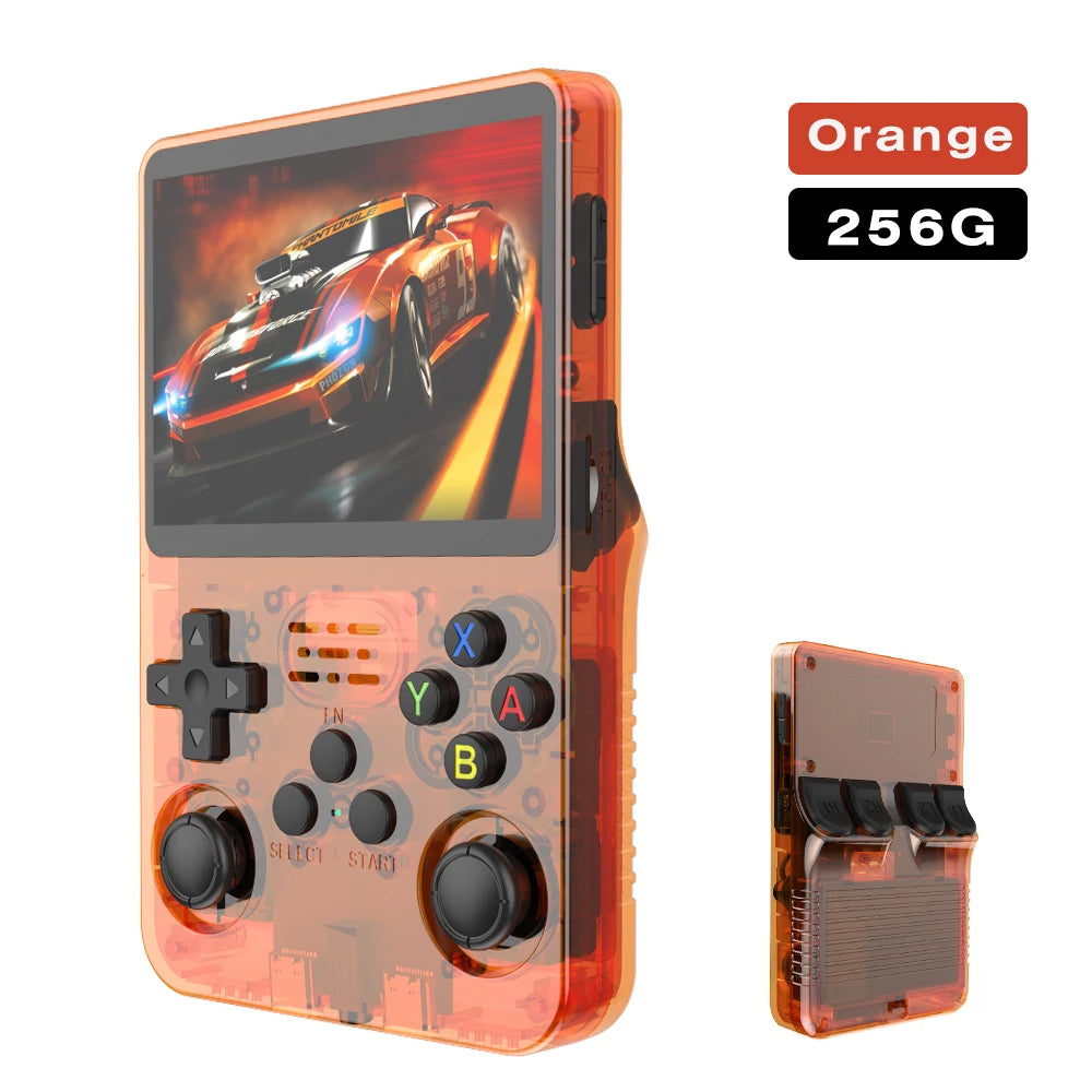 BOYHOM 256G/128G/64G R36S ARKOS 2.0 Retro Handheld Game Console 3.5'' IPS screen,Portable Pocket Game Player for children gift
