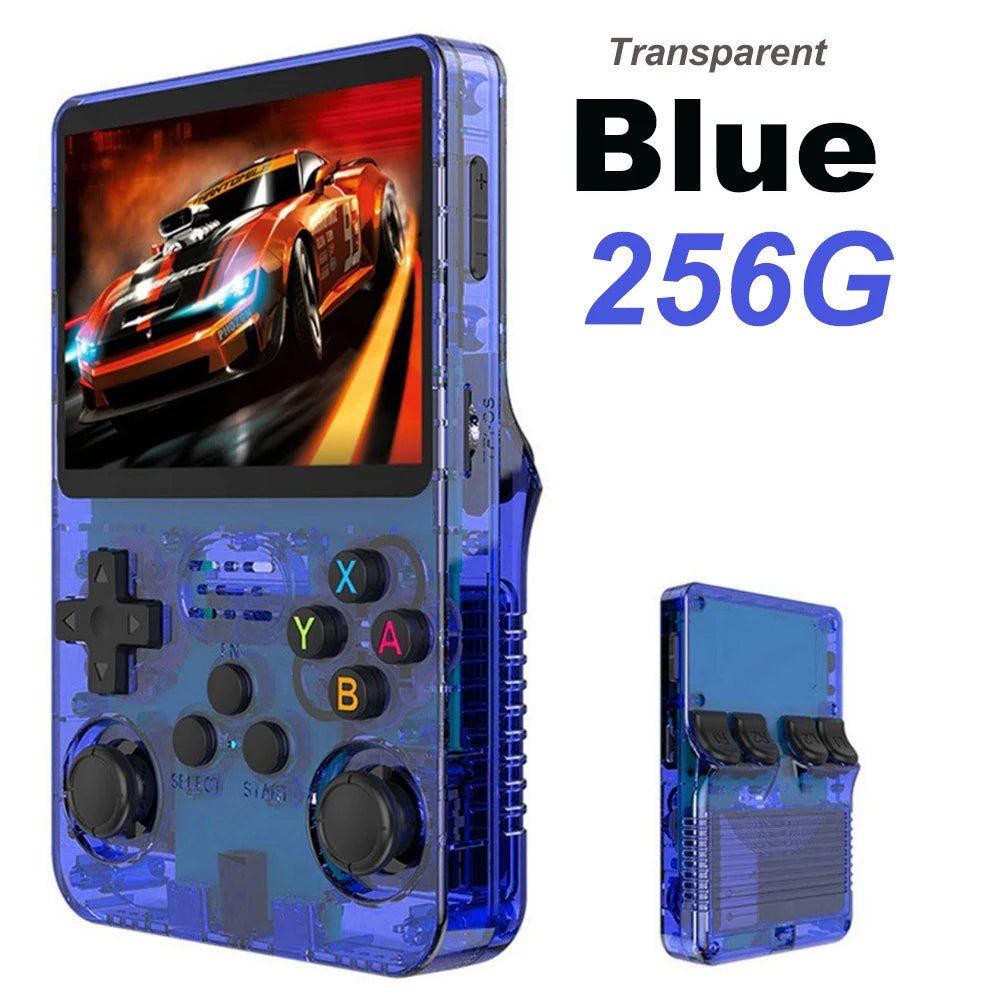BOYHOM 256G/128G/64G R36S ARKOS 2.0 Retro Handheld Game Console 3.5'' IPS screen,Portable Pocket Game Player for children gift