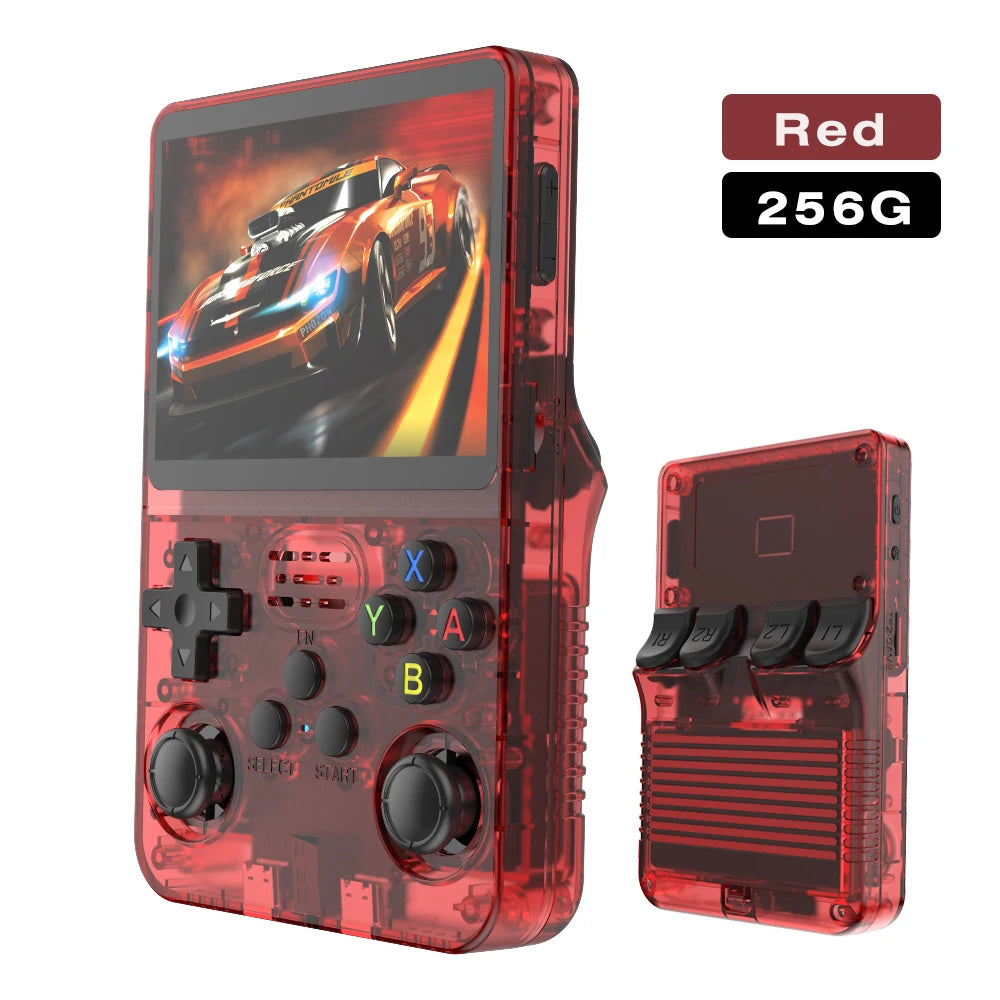 BOYHOM 256G/128G/64G R36S ARKOS 2.0 Retro Handheld Game Console 3.5'' IPS screen,Portable Pocket Game Player for children gift