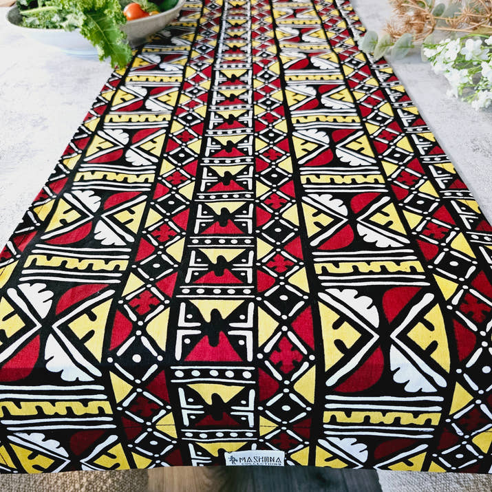 Handmade Table Runner 160x35cm | 180x35 | 200x35cm | African Print 