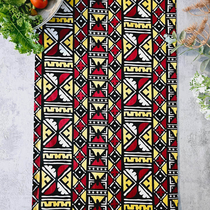 Handmade Table Runner 160x35cm | 180x35 | 200x35cm | African Print 