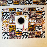 Handmade Set of 4 | 8 Placemats | 32cmx42cm | Bohemian Inspired Washable Placemats | 100% Cotton Placemats.-0