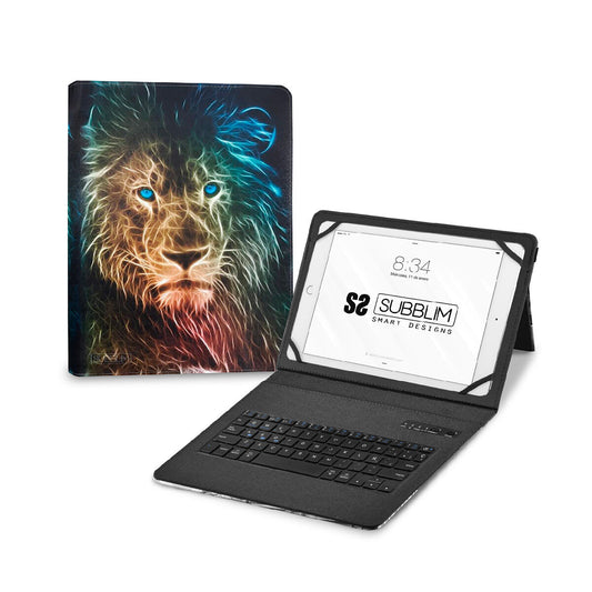 Bluetooth Keyboard with Support for Tablet Subblim SUBKT5-BTTL30 Multicolour Spanish Qwerty-0