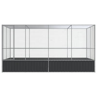 NNEVL Aviary with Extension Silver 418x207x212 cm Steel-2