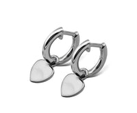 Oorringen met Hartje Zilver JE012S-0