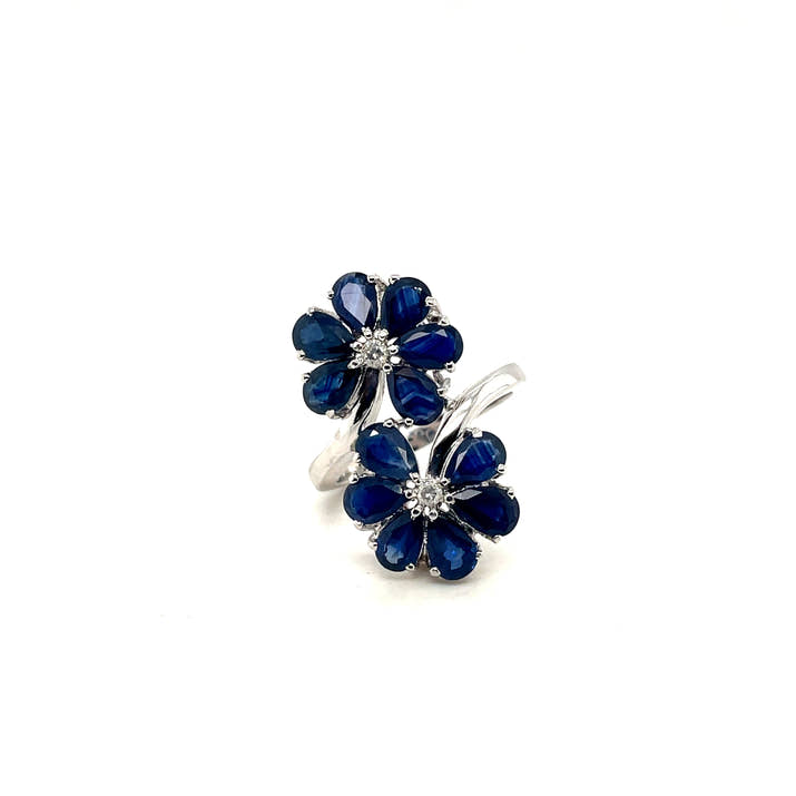 Sapphire Ring in .925 Sterling Silver - KSR 18191-0
