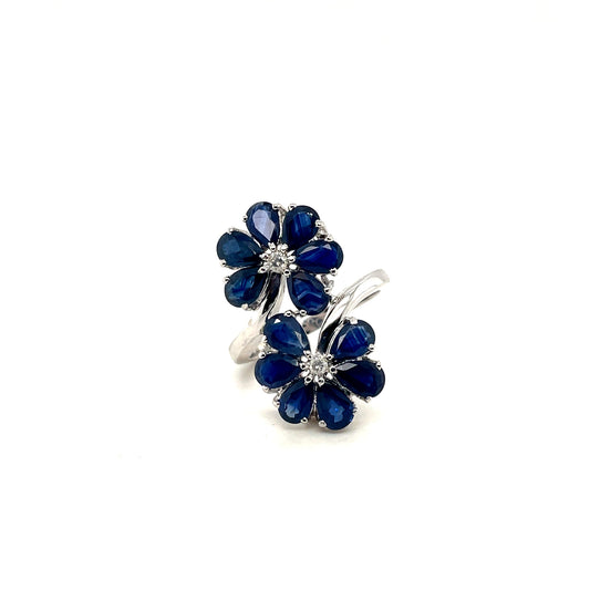 Sapphire Ring in .925 Sterling Silver - KSR 18191-0
