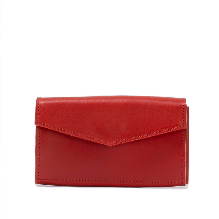 Leather AirTag Long Flap Wallet-9