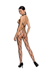 schwarzer ouvert Bodystocking BS091 - S/L-1