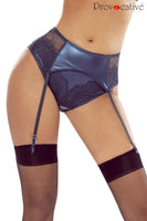 dunkelblauer Hot Dentelle Strumpfhaltergürtel PR1681 - L/XL-0
