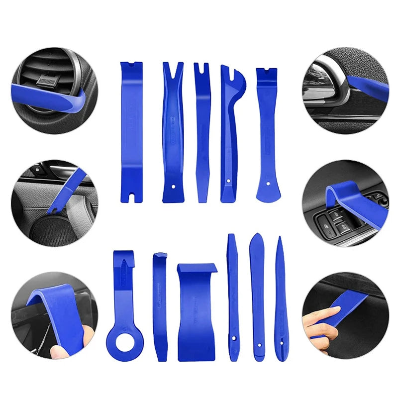 Car Trim Removal Tool Auto Trim Puller Tool Kit Pry Tools Set for Trim Clip Pliers Fastener Remover Pry Hand Tools Kit