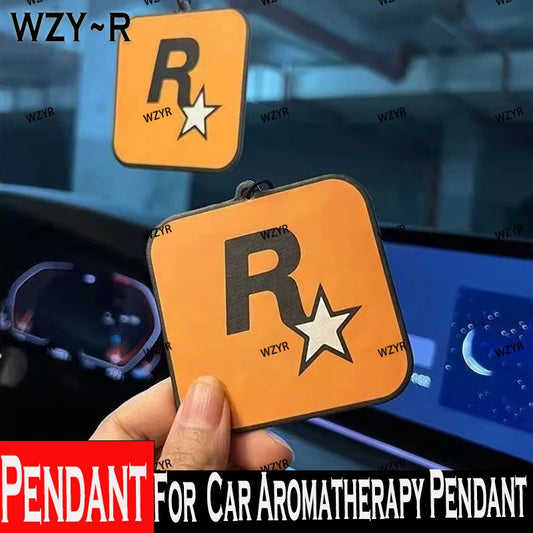 Car Aromatherapy Rockstar Pendant Car Decoration Accessories, Interior Automobiles Home Aromatherapy Essential Oil Hanging Decor