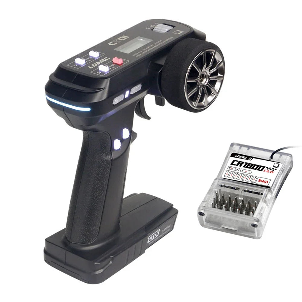 LDARC CT01 2.4GHz 8-Channel Professional Remote Controllor English and Chinese LCD Display for RC Model Car Boat