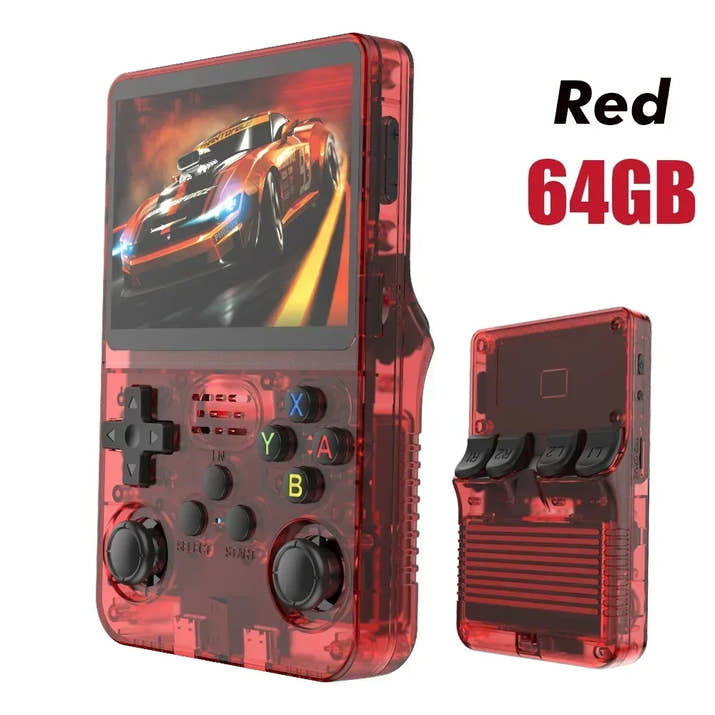 BOYHOM 256G/128G/64G R36S ARKOS 2.0 Retro Handheld Game Console 3.5'' IPS screen,Portable Pocket Game Player for  children gift