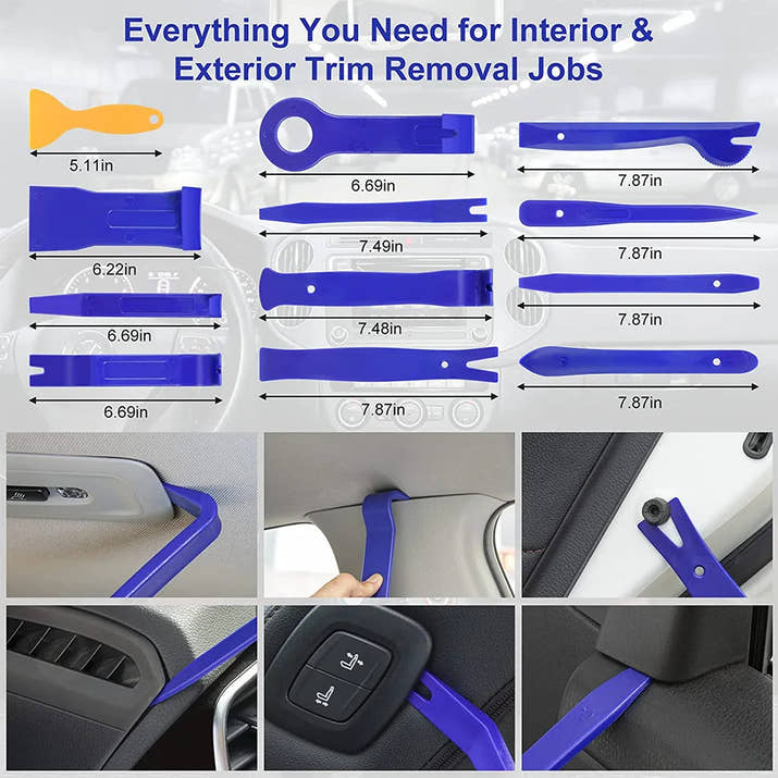 43pcs Hand Tool Set Pry Disassembly Tool Interior Door Clip Panel Trim Dashboard Removal Tool Kit Auto Car Opening Repair Tool
