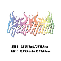 "Keep HaTin" vinyls decal,Personalised Decorative Accessories Decal Waterproof with high quality. For car truck &laptop!