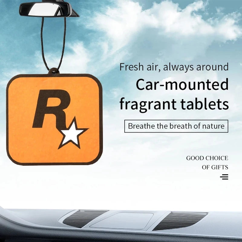 Car Aromatherapy Rockstar Pendant Car Decoration Accessories, Interior Automobiles Home Aromatherapy Essential Oil Hanging Decor