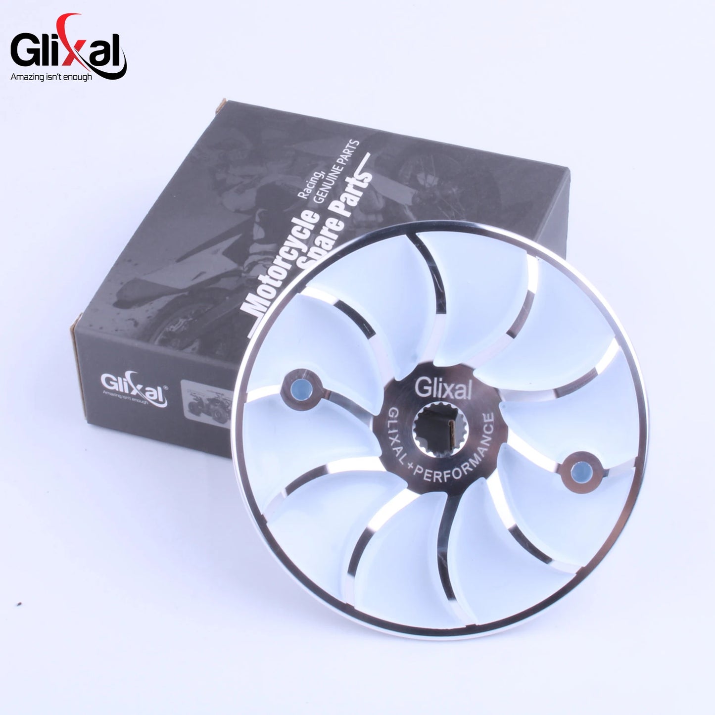 Glixal GY6 125 150cc Racing Lightweight Variator Drive Face Fan for 152QMI 157QMJ Engine Scooter Moped ATV Go-kart Quads