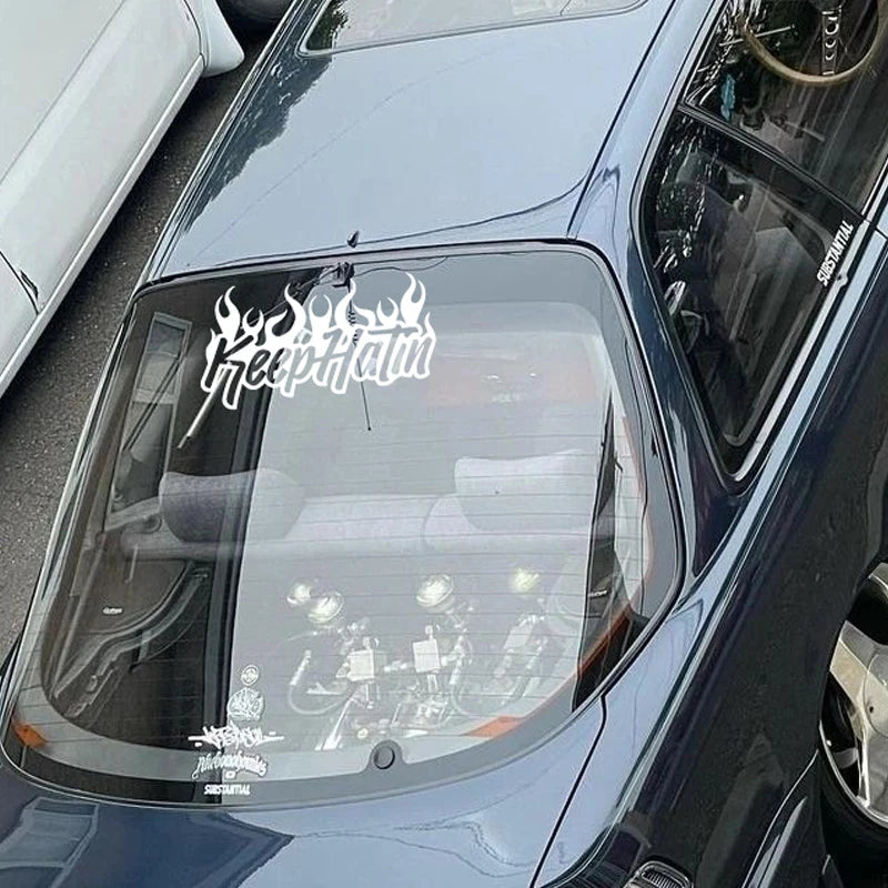 "Keep HaTin" vinyls decal,Personalised Decorative Accessories Decal Waterproof with high quality. For car truck &laptop!