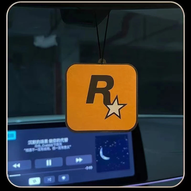 Car Aromatherapy Rockstar Pendant Car Decoration Accessories, Interior Automobiles Home Aromatherapy Essential Oil Hanging Decor
