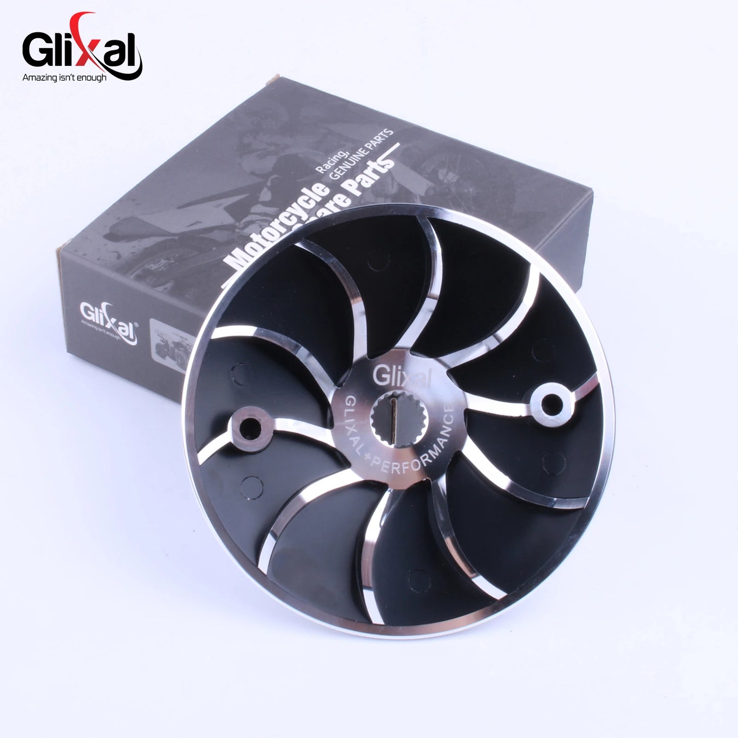 Glixal GY6 125 150cc Racing Lightweight Variator Drive Face Fan for 152QMI 157QMJ Engine Scooter Moped ATV Go-kart Quads