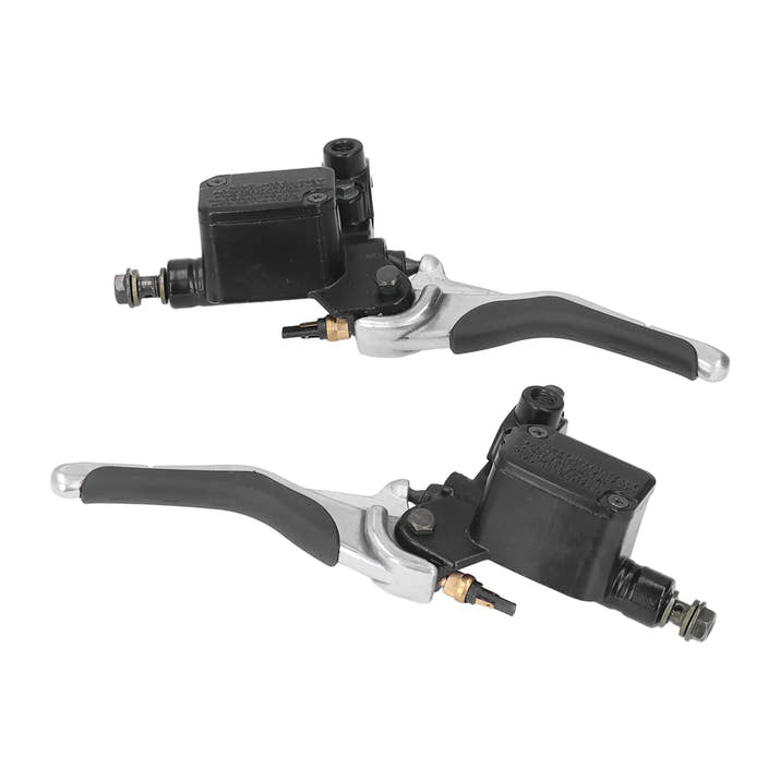 2Pcs Motorcycle Left Right Side Clutch Brake Handle Levers M10 Rearview Mirror Mounting Base For Yamaha YQ50 Aerox 1997-2013