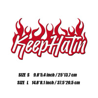 "Keep HaTin" vinyls decal,Personalised Decorative Accessories Decal Waterproof with high quality. For car truck &laptop!