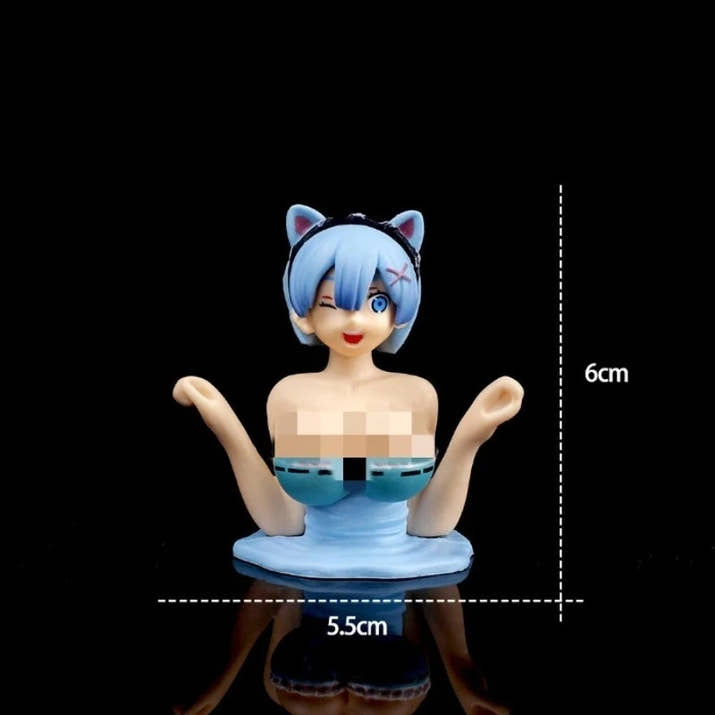 Shaking Chest Girls Car Dashboard Decorations Sexy Cute Dolls Plump Shape Car Interior Accessories Motorcycle Bike Decor