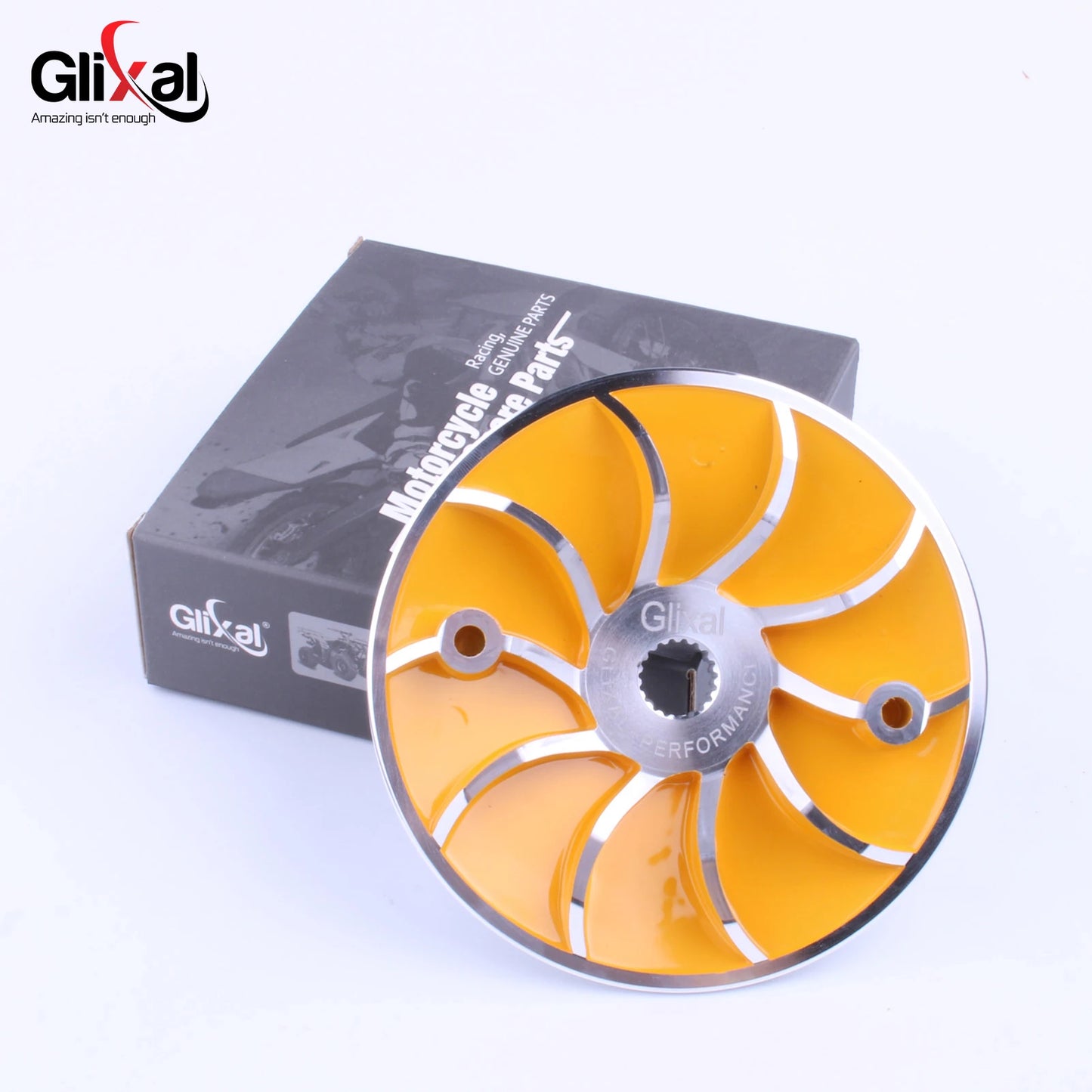Glixal GY6 125 150cc Racing Lightweight Variator Drive Face Fan for 152QMI 157QMJ Engine Scooter Moped ATV Go-kart Quads