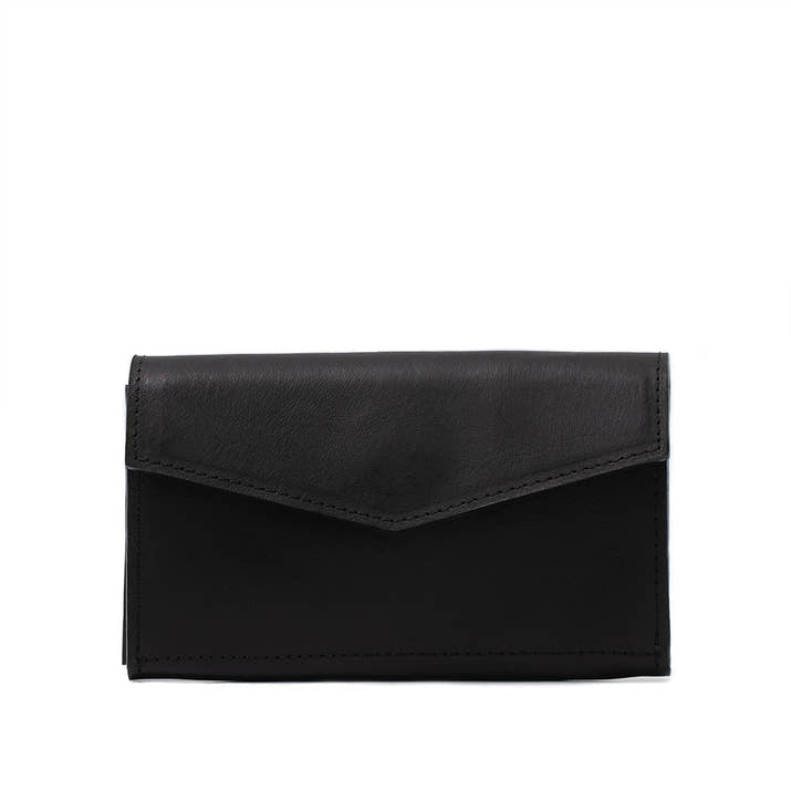 Leather AirTag Long Flap Wallet-10