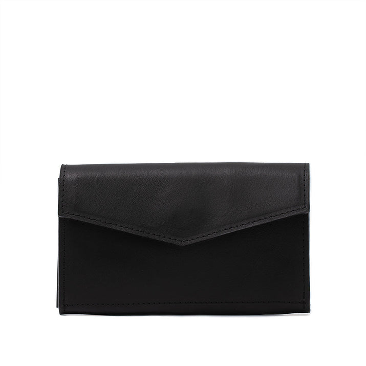 Leather AirTag Long Flap Wallet-10