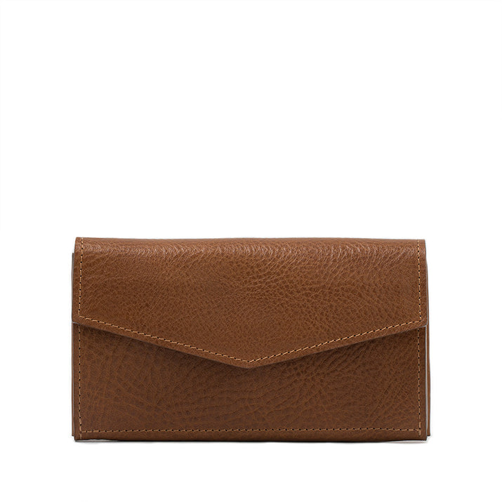 Leather AirTag Long Flap Wallet-3