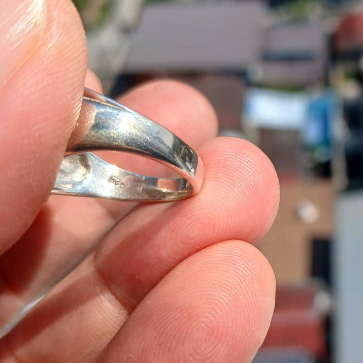 Moonstone Ring, Moonstone Silver Ring, Square shaped Ring, Sterling Silver Ring, oval shaped Ceylon Moonstone and 18 CZ handmade ring Size 8-3