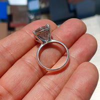 Scenic Dendrite Silver Ring, Sterling Silver ring, Solitaire Ring, Oval Cut Scenic Dendrite Agate, Handmade Silver ring, Unique Gift, size 7-2